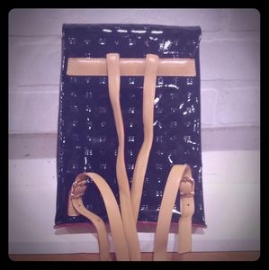 Arcadia Black Leather Backpack